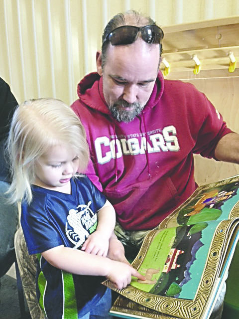 Oscar Rychlik and his 2½-year-old son