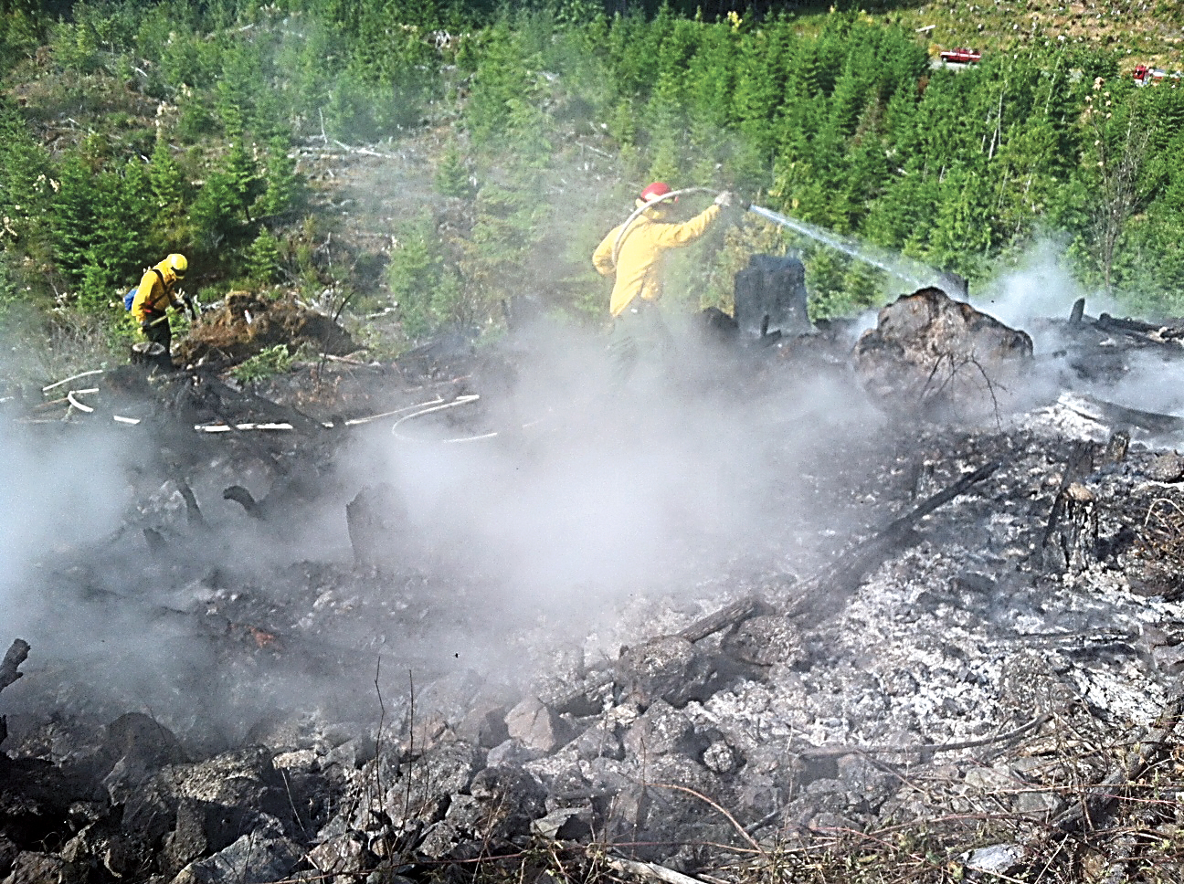 Friday morning's scene in this photo from Clallam County Fire District No. 2.