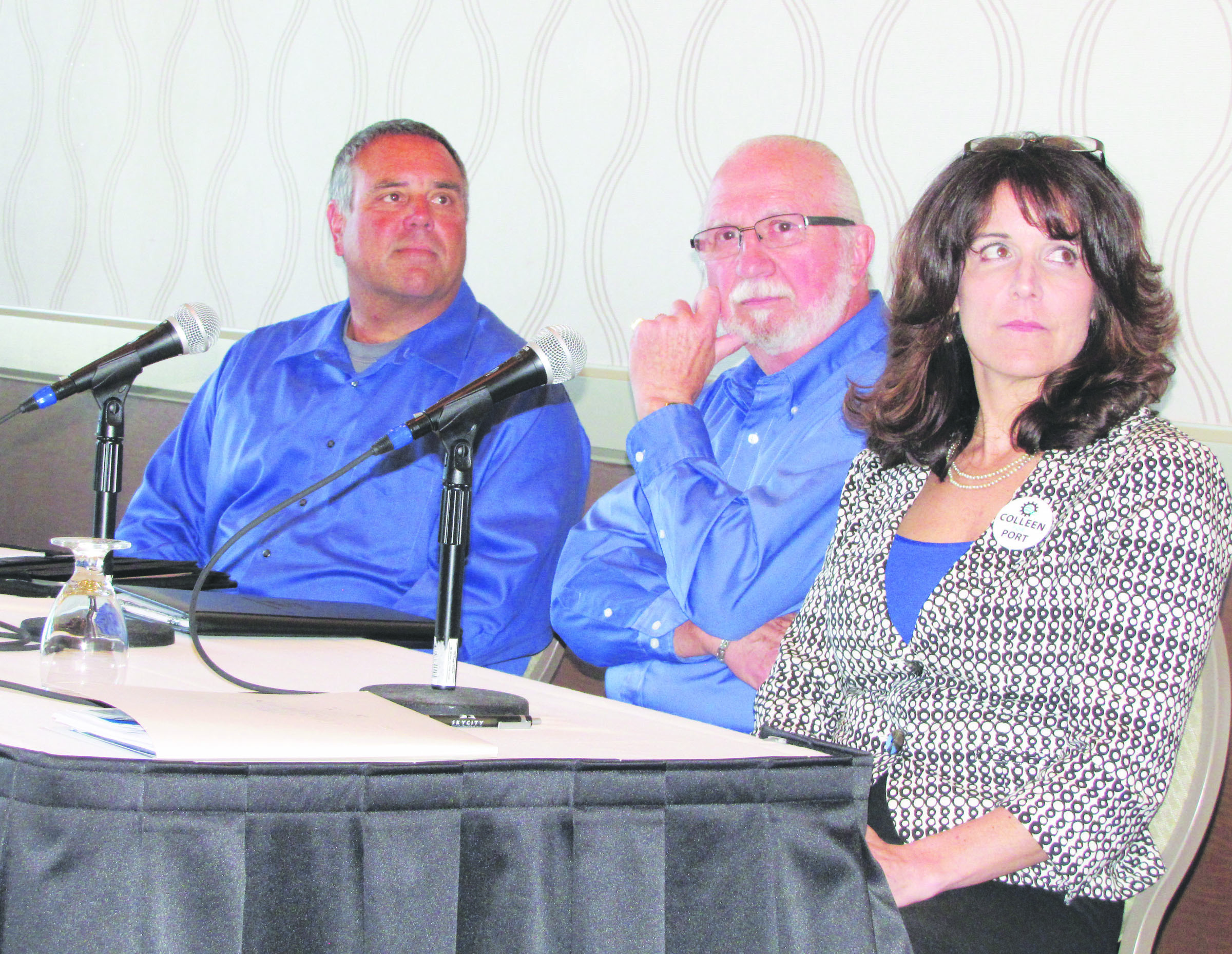 Port of Port Angeles commissioner candidates at Monday’s Port Angeles Regional Chamber of Commerce forum: Paul McHugh