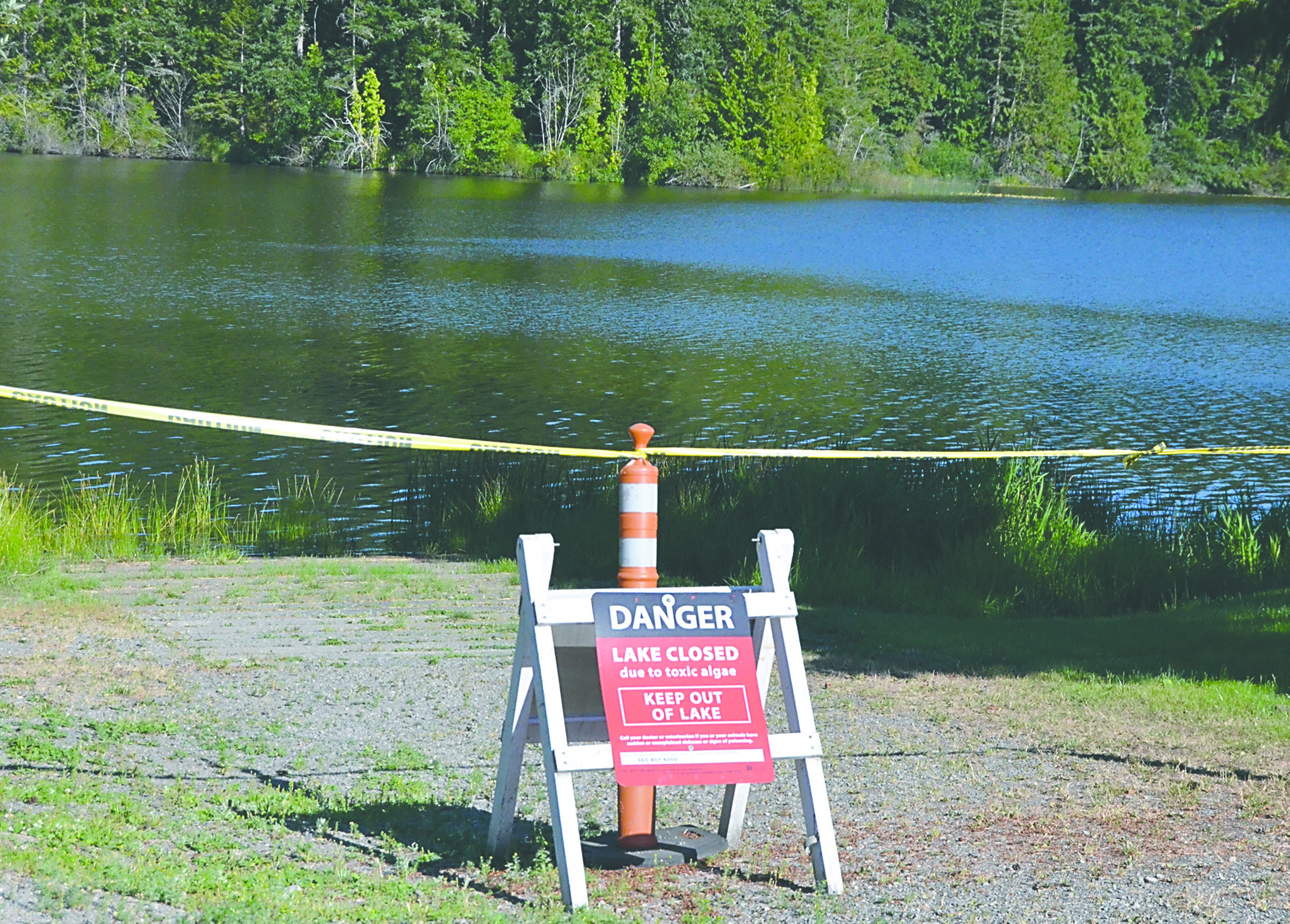 The state park remains open