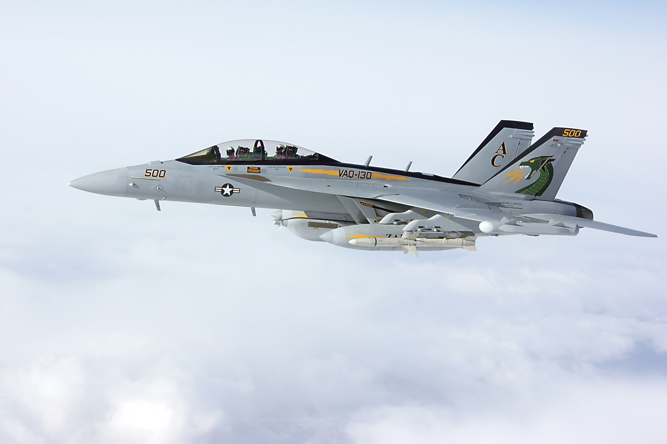 A Zapper EA-18G Growler in flight. ­—U.S. Navy photo