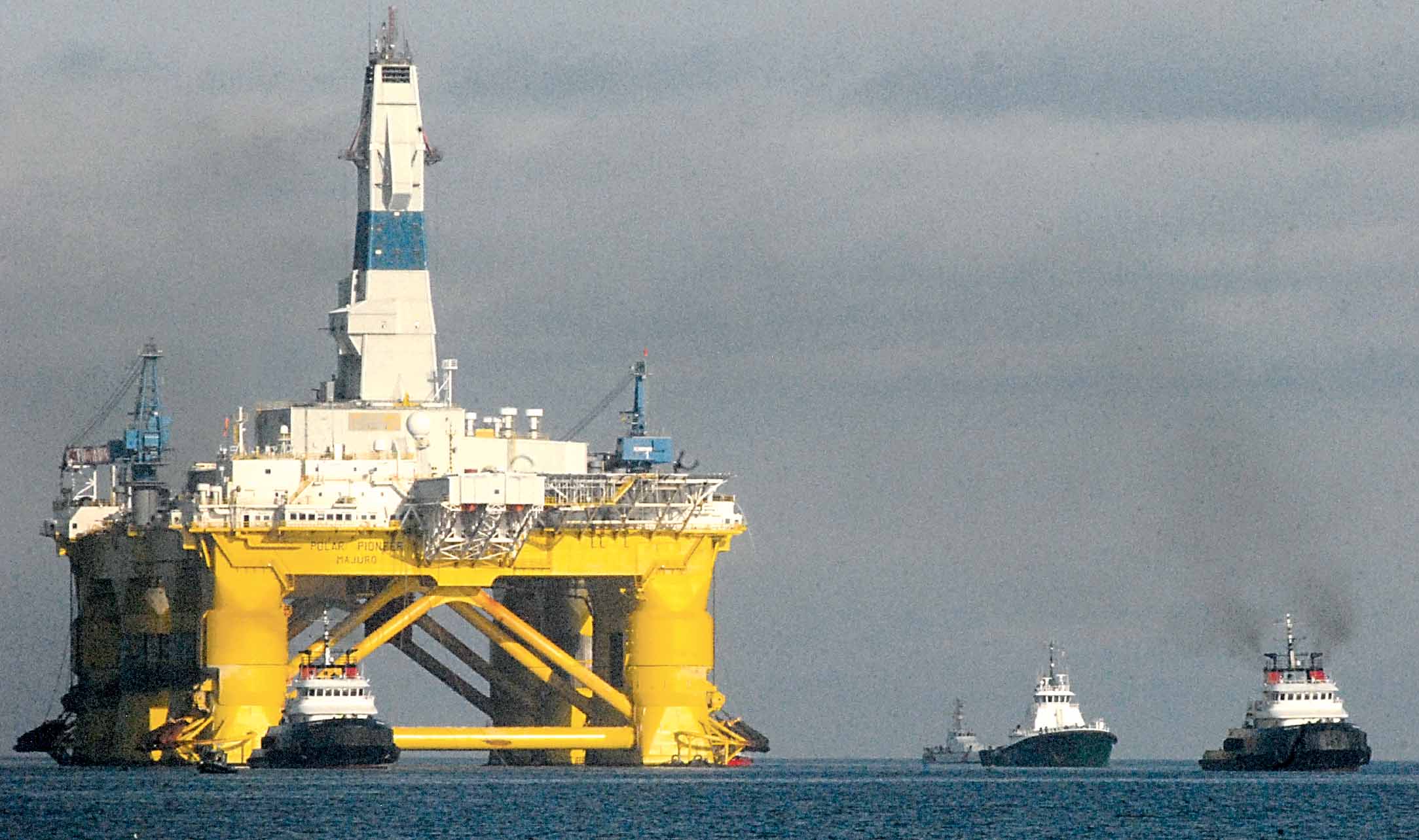 The oil drilling platform Polar Pioneer