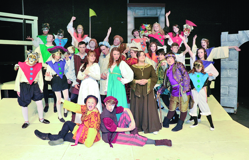 The Sequim High School thespians are poised for their final two performances of Shakespeare's “The Taming of the Shrew” at the Sequim High Performing Arts Center tonight and Saturday. Jim Heintz