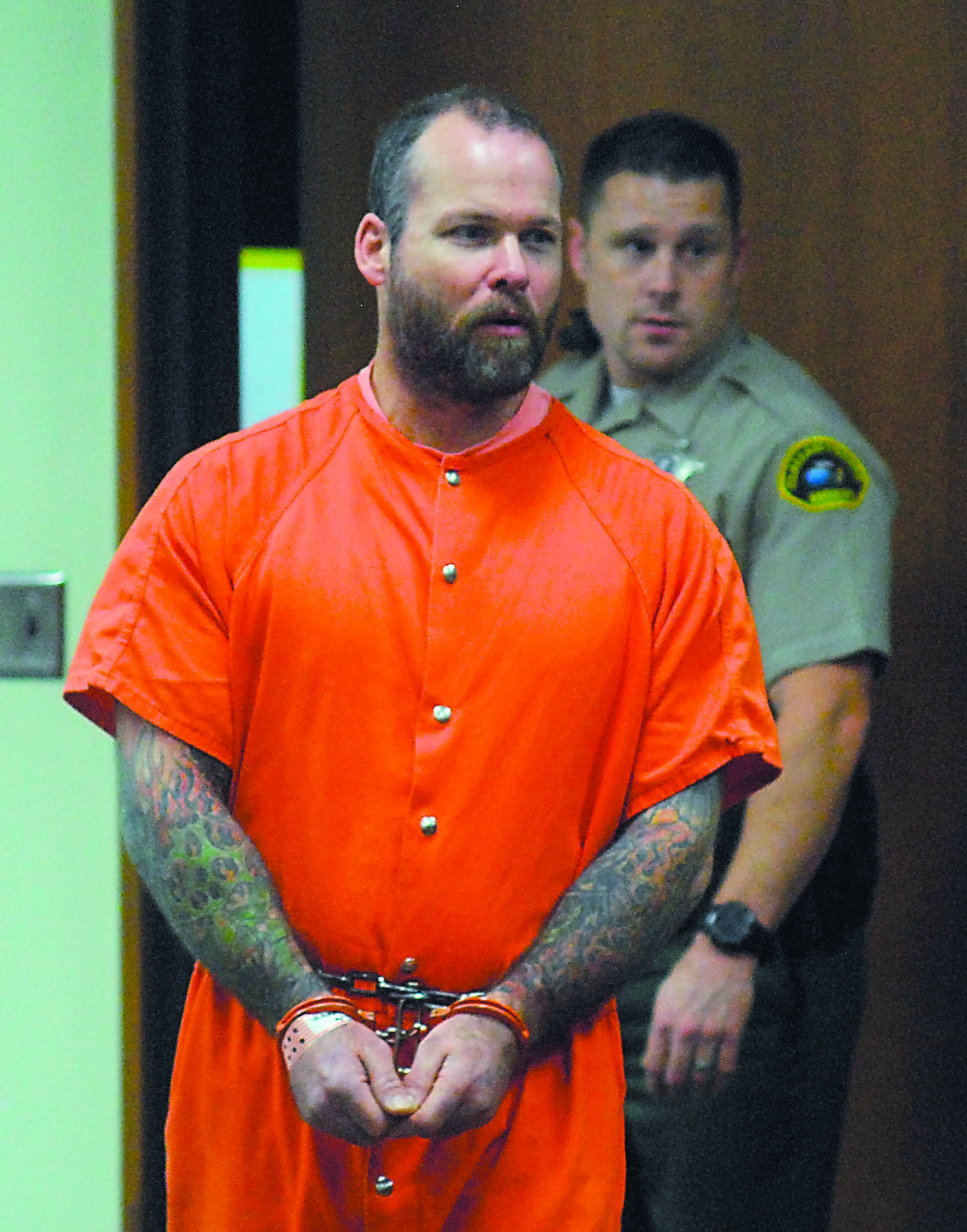 Mario Wayne Hackney enters Clallam County Superior Court in Port Angeles in October. Keith Thorpe/Peninsula Daily News