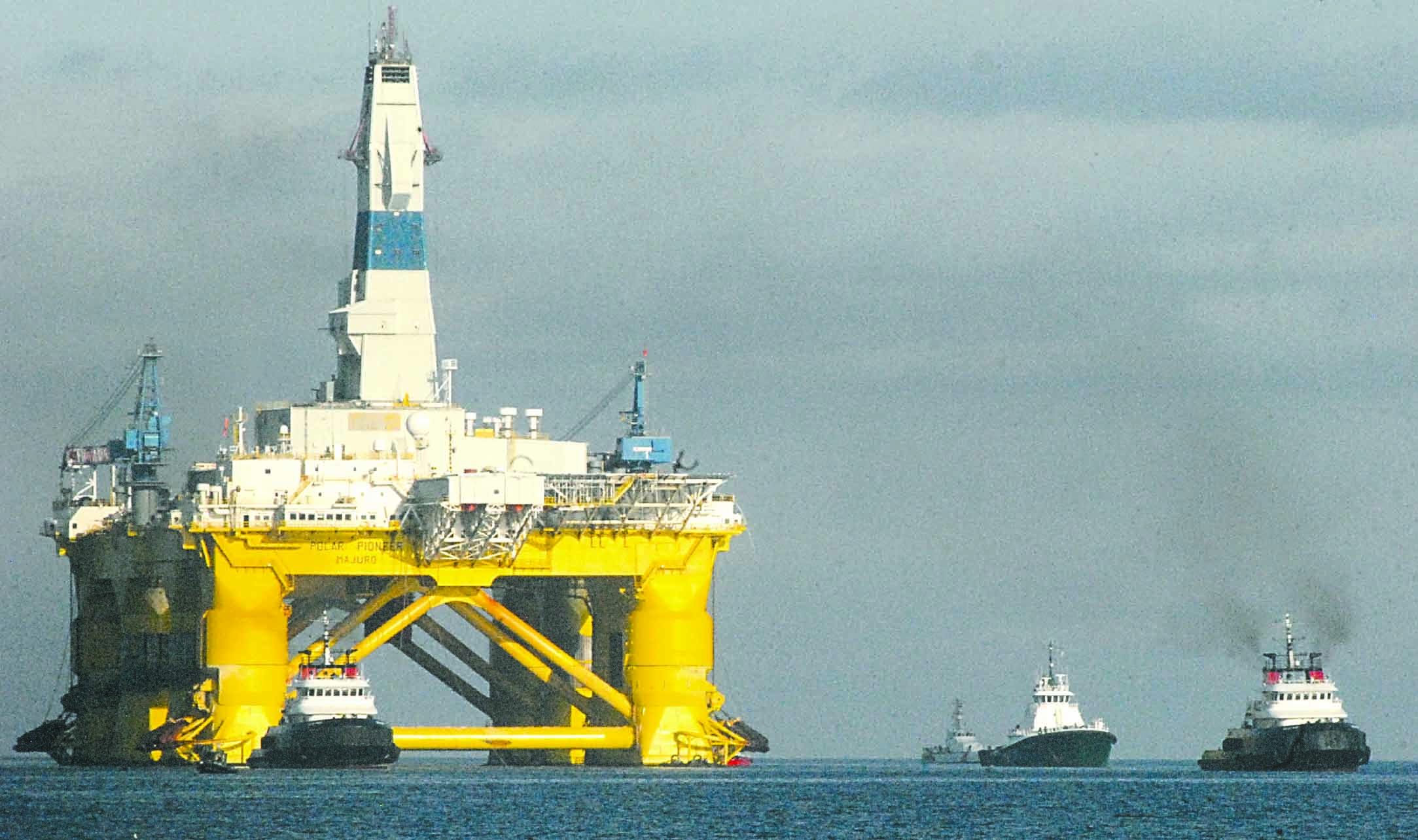 The oil drilling platform Polar Pioneer