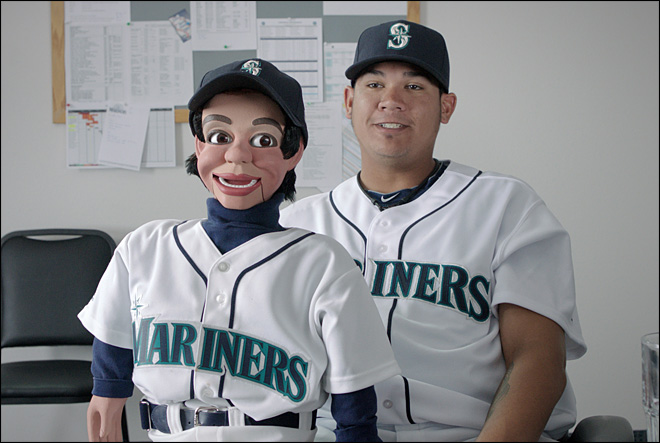 Felix Hernandez and friend.