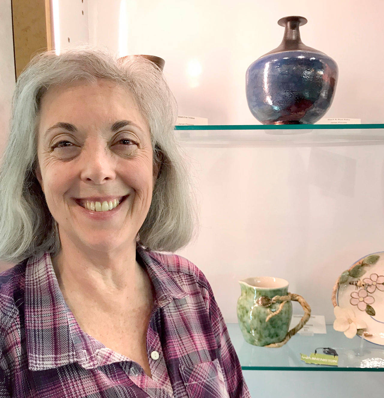 Potter Janet Piccola will be featured at One of a Kind Gallery during Second Weekend Art Walk in Port Angeles.