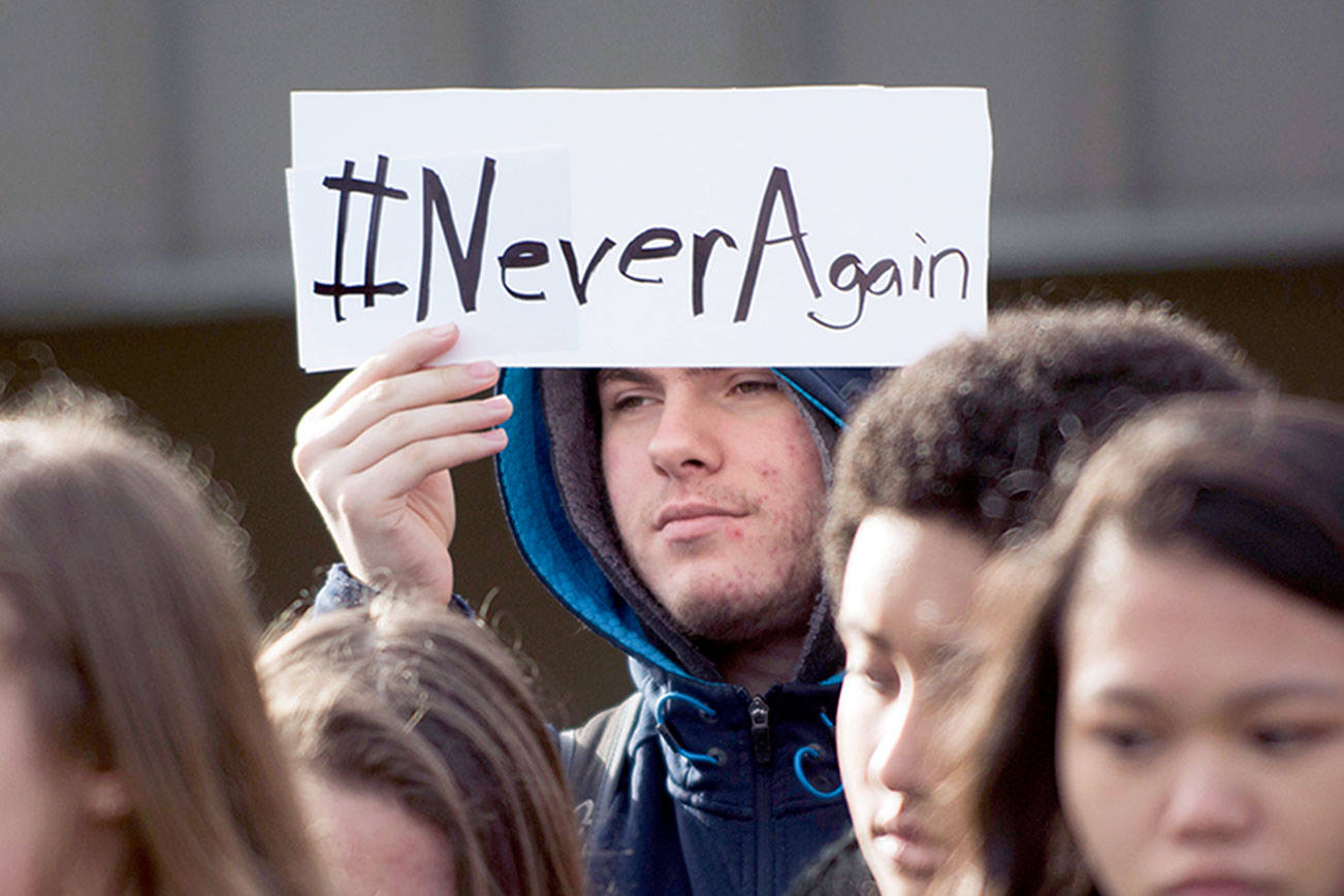 Students in Clallam County walk out in mourning, unity