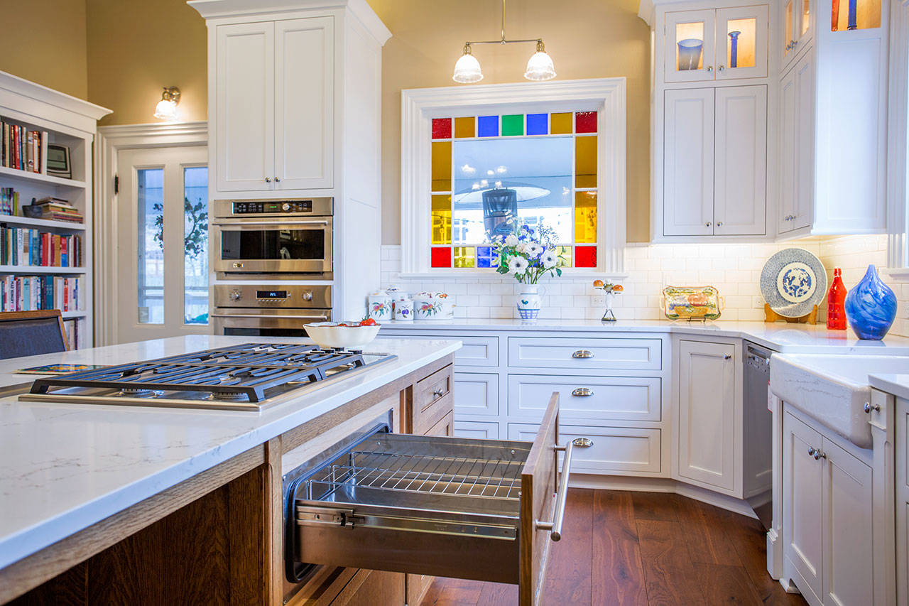 One of the kitchens featured on the annual AAUW/UWF Kitchen Tour in Port Townsend. (Mitchel Osborn Photography)