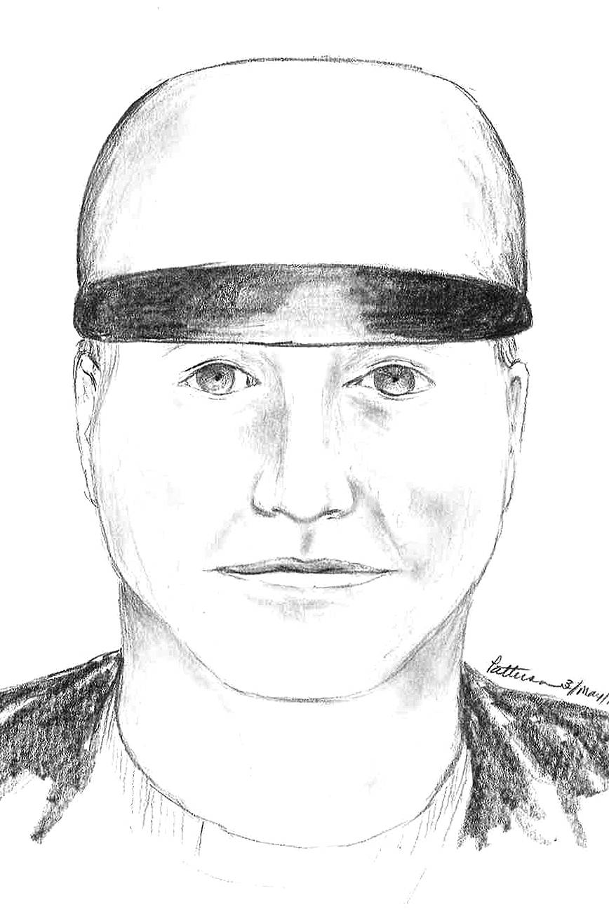 Clallam County Sheriff’s Office                                Forensic composite sketch of one of two male subjects suspected in an assault.