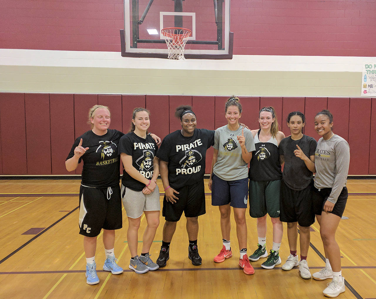 7 Cedars Casino rolled past Elwha Tribal Fisheries 73-37 in the championship game of the Port Angeles Parks and Recreation Womens City League. 7 Cedars Casino team members are, from left, Alison Crumb, Ashlynn Sharp, Olivia Williams, Jocelyn Moore, Jessica Madison, Ashly Fernandez and Jamellia Clark. Sharp led all scorers with 24 points in the title game, while Madison, Port Angeles High Schools all-time leading scorer, added 17.                                Photo: Port Angeles Parks and Recreation