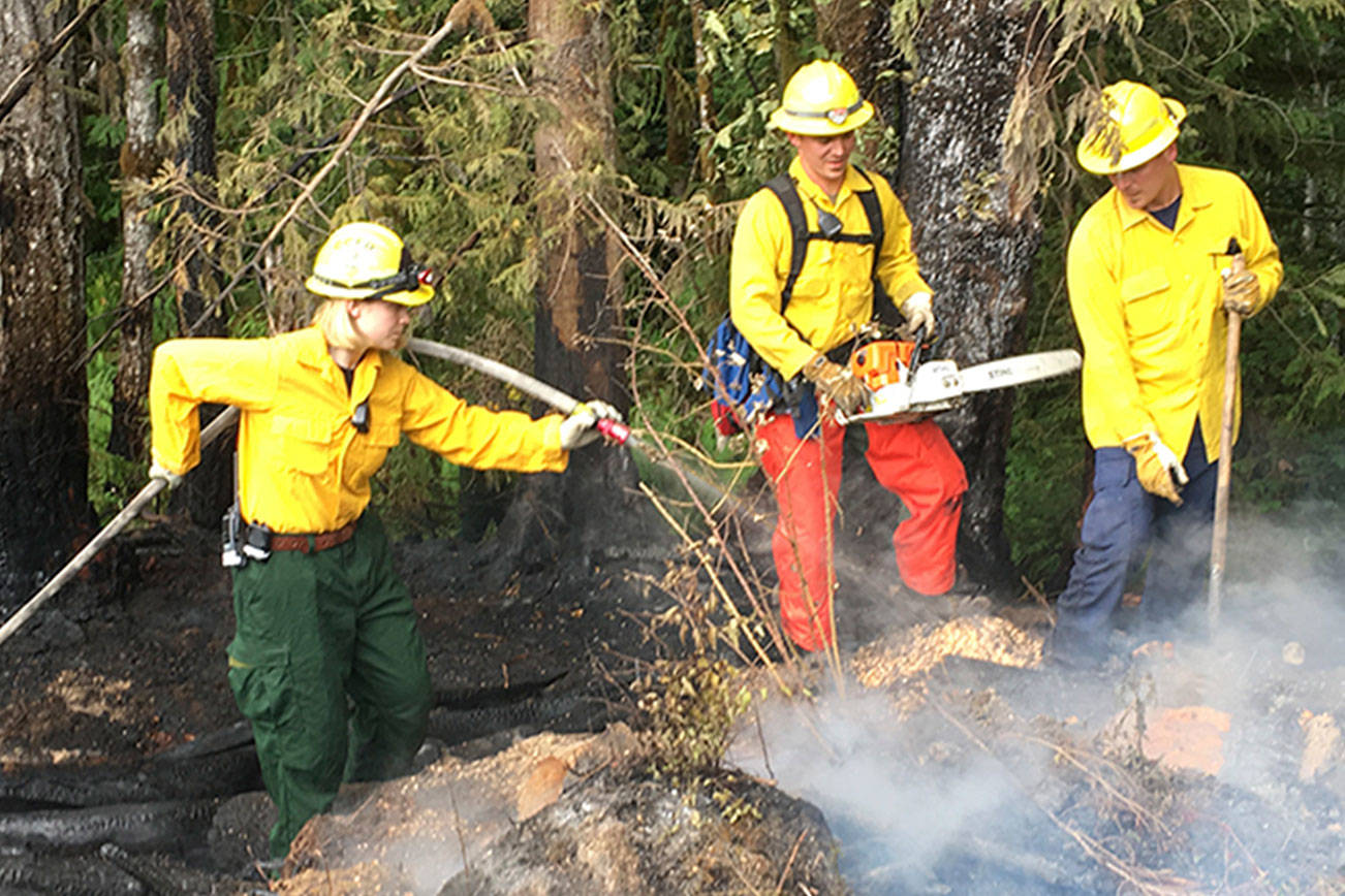 Wildfire put out on Department of Natural Resources land west of Port Angeles