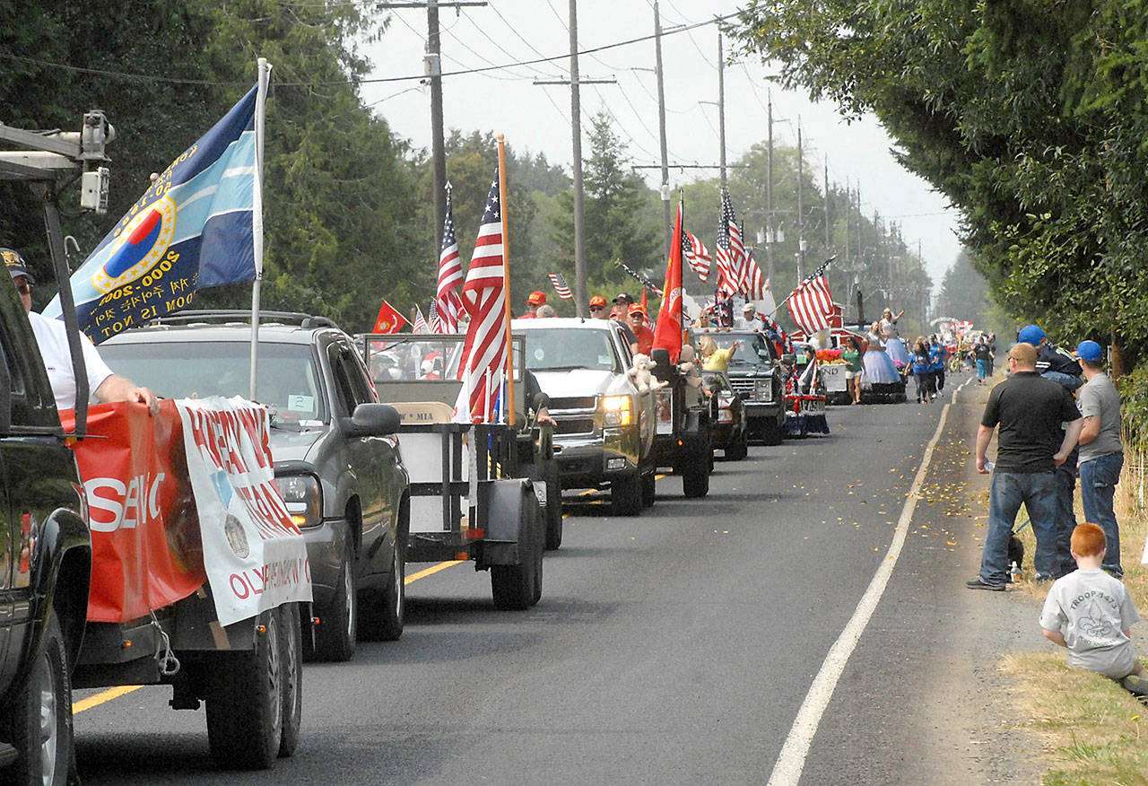 The Grand Parade, shown in 2017, is a highlight of the annual Joyce Daze Wild Blackberry Festival. (Keith Thorpe/Peninsula Daily News)