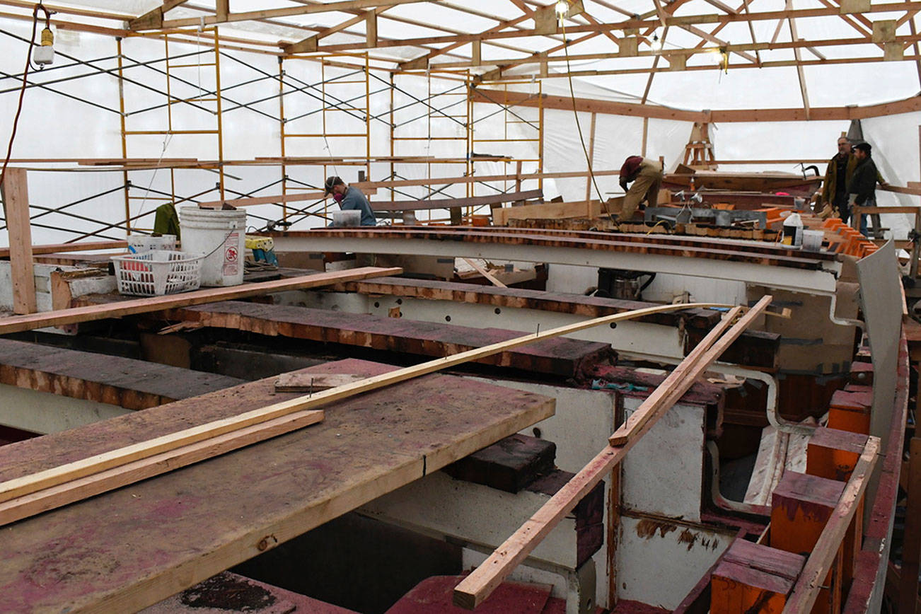 Finishing touches: Adventuress in final phase of restoration in Port Townsend