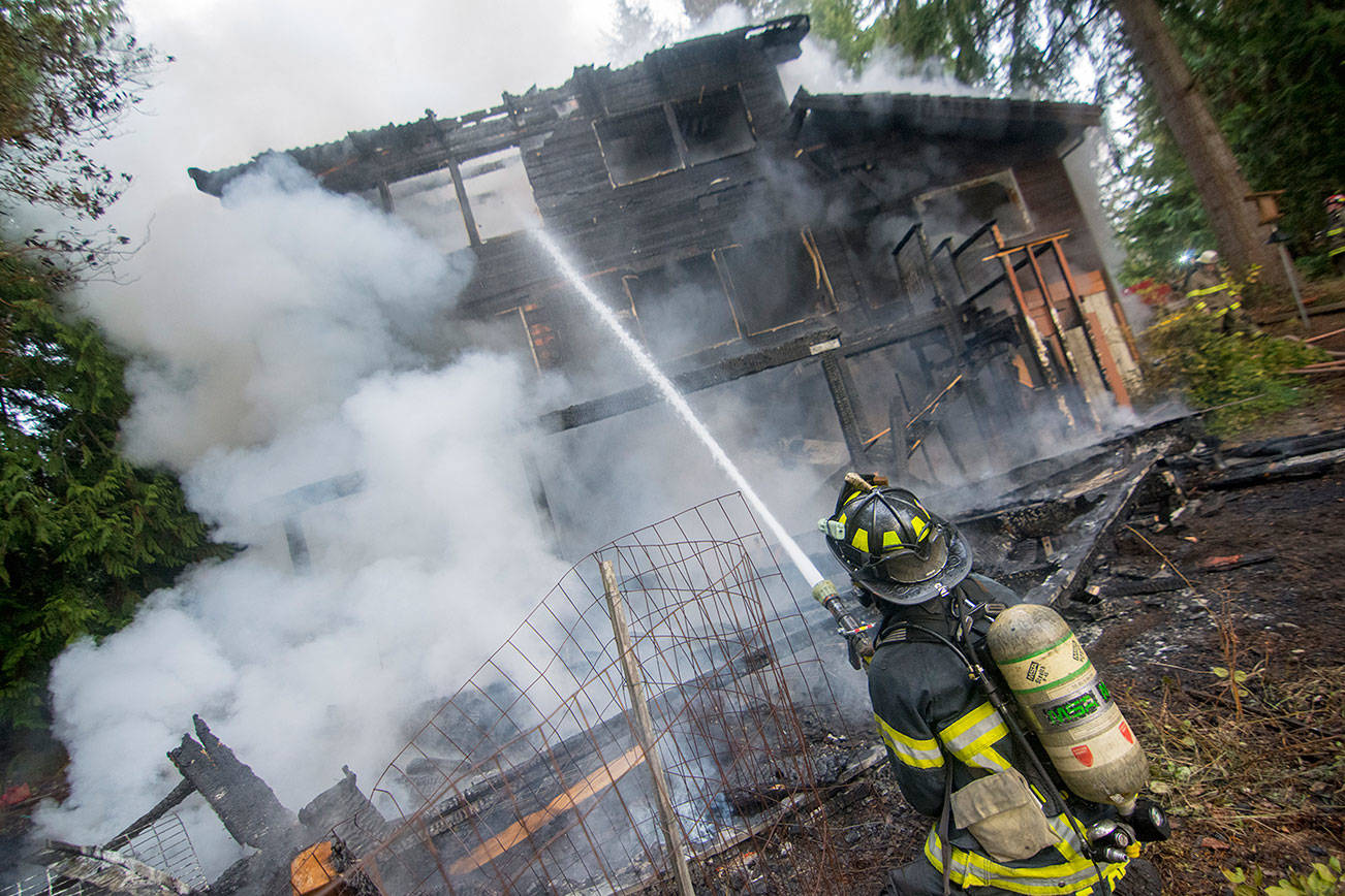 Fire destroys poet’s Port Angeles home