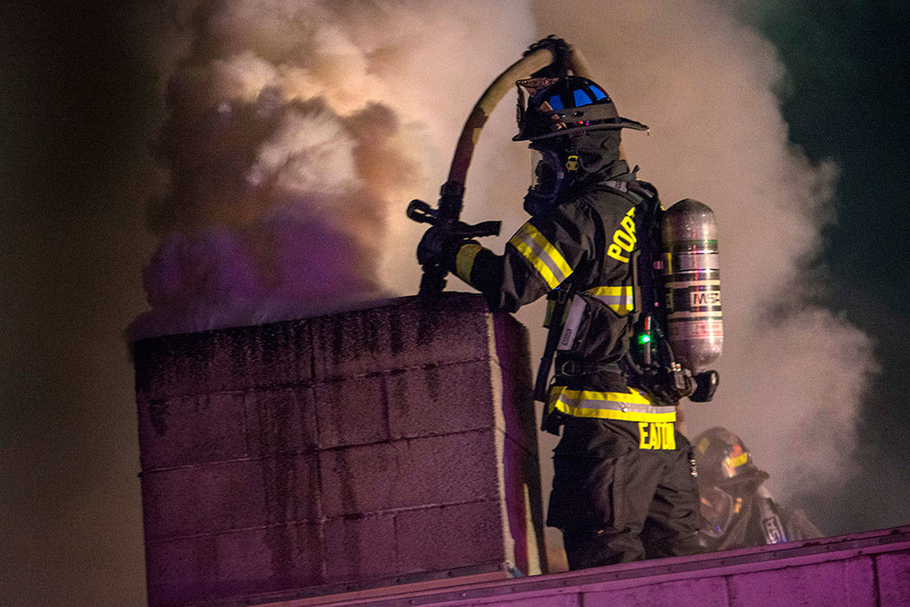 Fire at Sunrise Meats in Port Angeles halts work