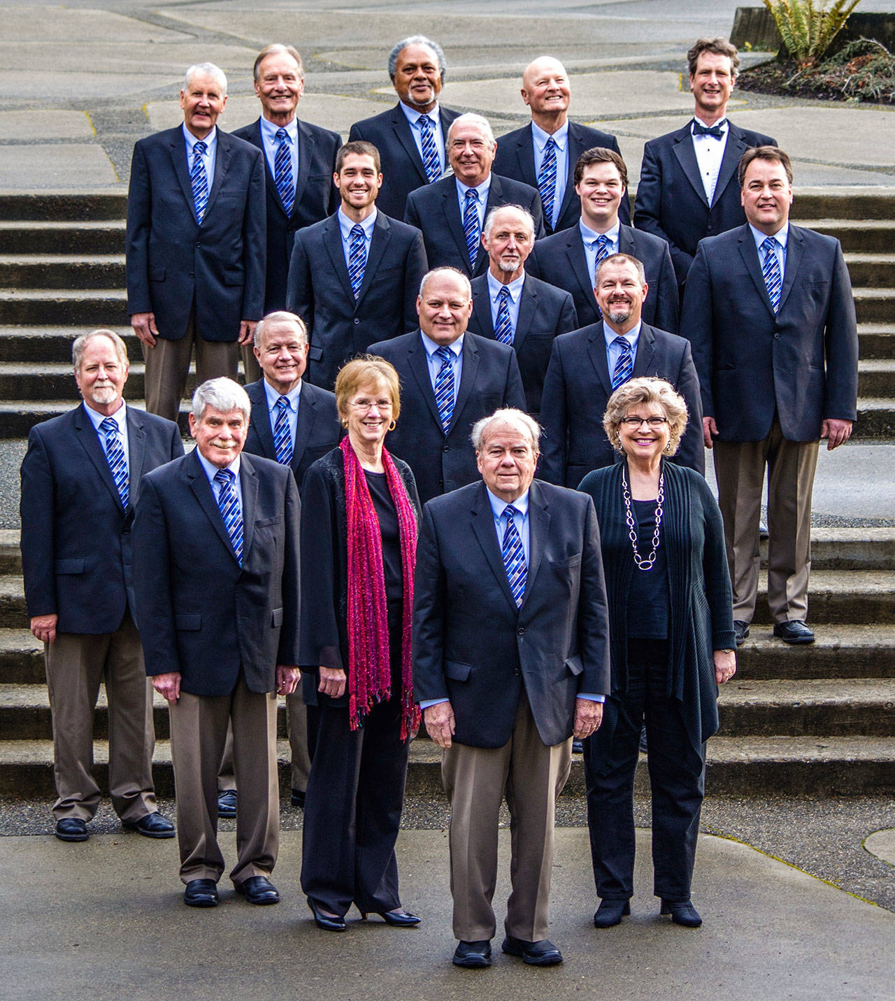 The Peninsula Men’s Gospel Singers join a Peninsula Women’s Gospel Choir for concerts in Sequim on Saturday and in Port Angeles on Sunday. (Sara Necco Photography)