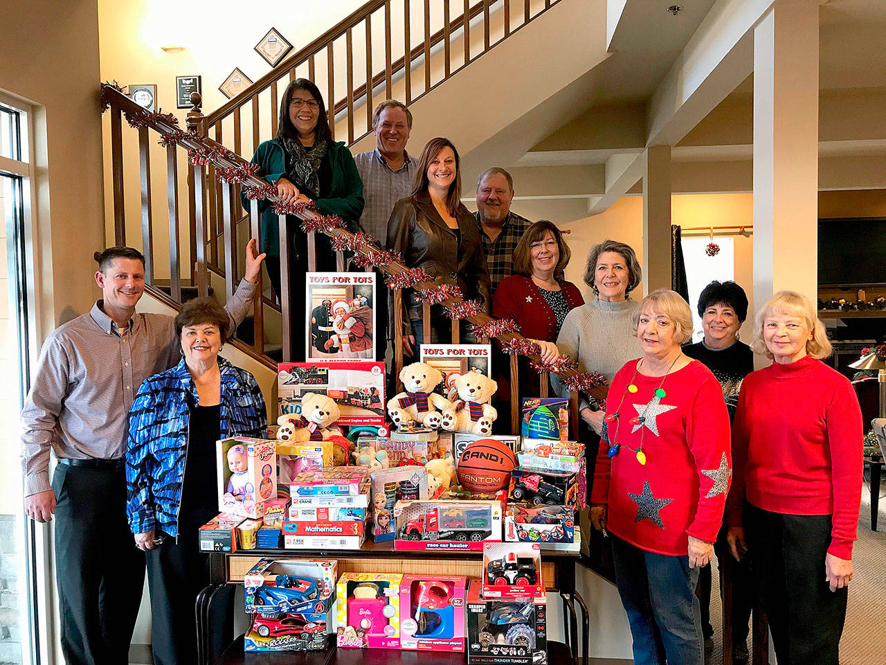 Toys donated to Toys for Tots