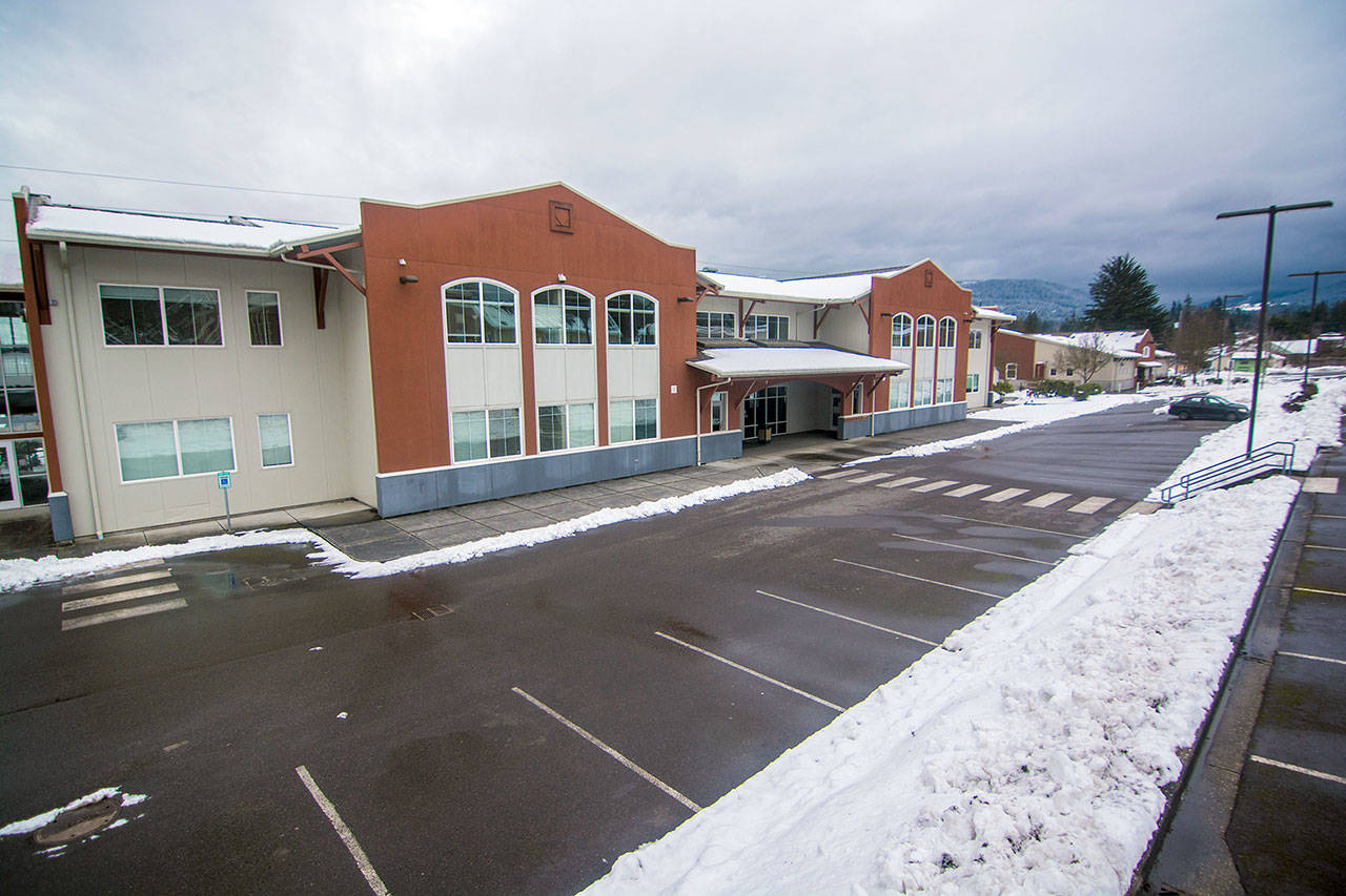 Officials are looking at the Lincoln Center in Port Angeles as a potential location for Clallam County’s Emergency Operations Center, which is currently located in the basement of the Clallam County Courthouse. The Port Angeles School District is considering moving its administrative staff out of the Central Services Building on Fourth Street into the Lincoln Center. (Jesse Major/Peninsula Daily News)