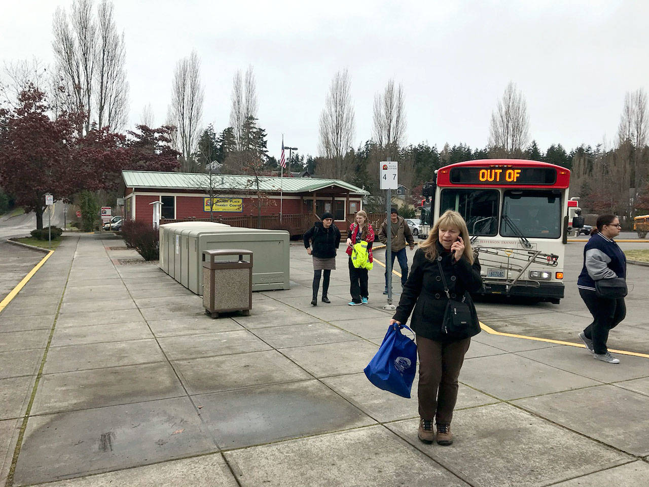 Haines Place Transit Center in Port Townsend will have new bathrooms installed by July 31. (Paul Gottlieb/Peninsula Daily News)