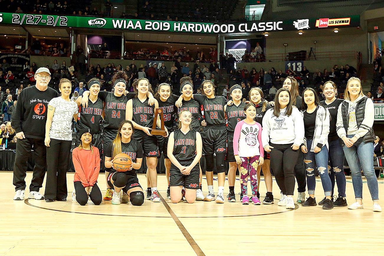 GIRLS 1B BASKETBALL: Just getting started? Young Neah Bay team finishes third in the state