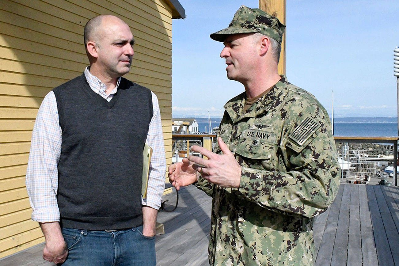 Rear admiral discusses Growlers, community relations