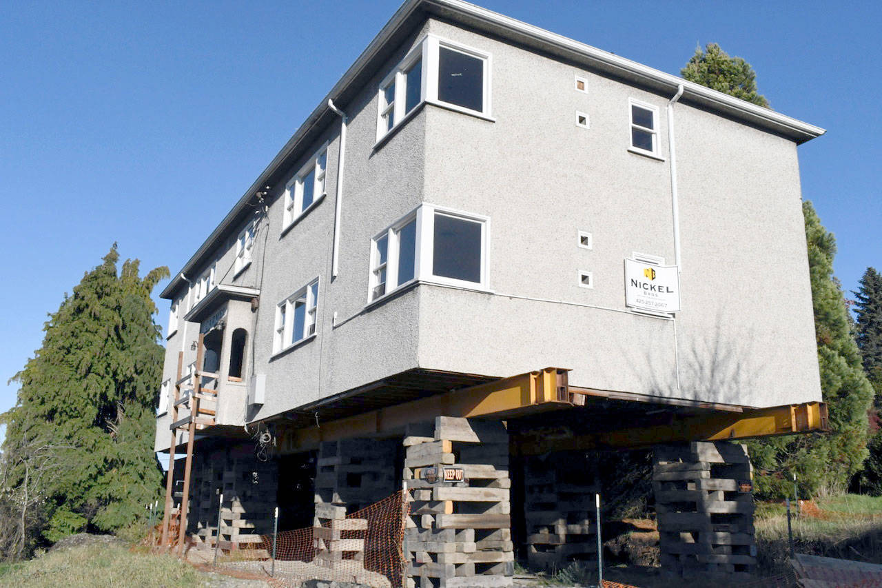 Foundation work is expected to begin in April on the Cherry Street affordable housing project in Port Townsend. The first phase in the process is expected to take about five weeks. (Jeannie McMacken/Peninsula Daily News)