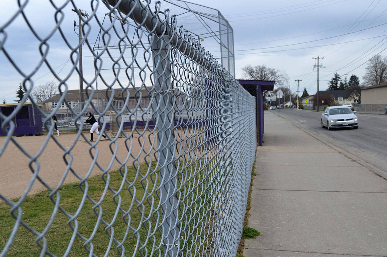 With a contract practically set, construction to rehabilitate West Fir Street from Sequim Avenue to Fifth Avenue could hinder students, parents, residents and drivers along the stretch for 18 months. (Matthew Nash/Olympic Peninsula News Group)