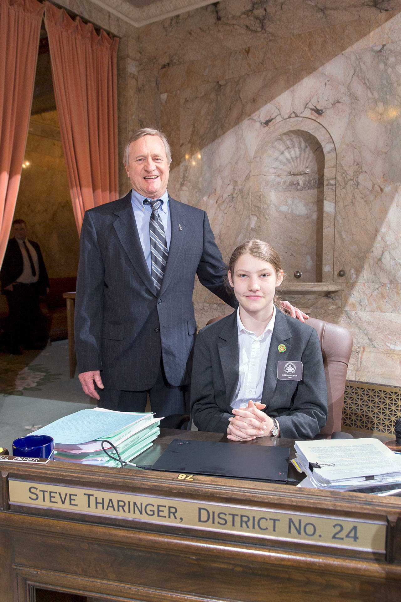 Blue Heron Middle School student serves as legislative page