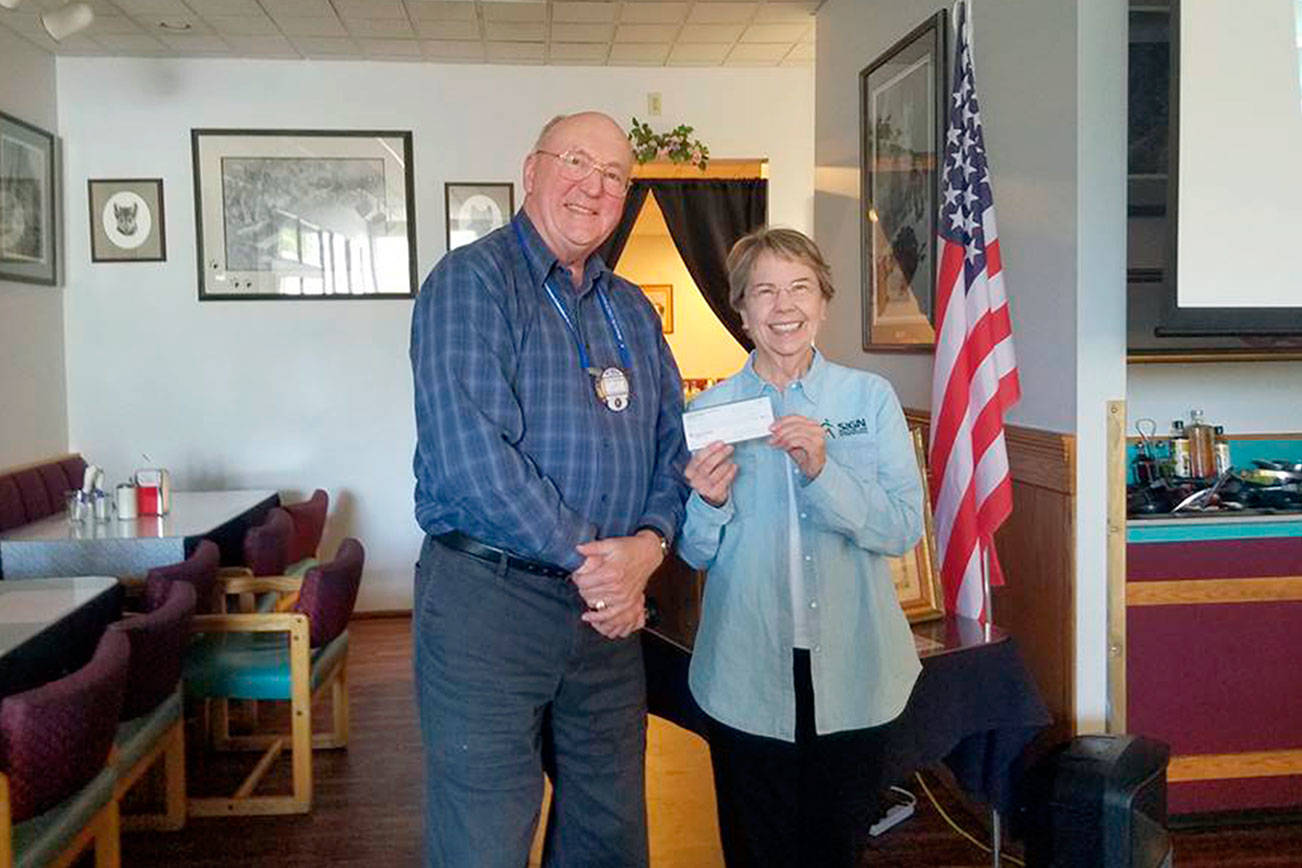 PHOTO: Kiwanis Club of Port Angeles donates $500 to program