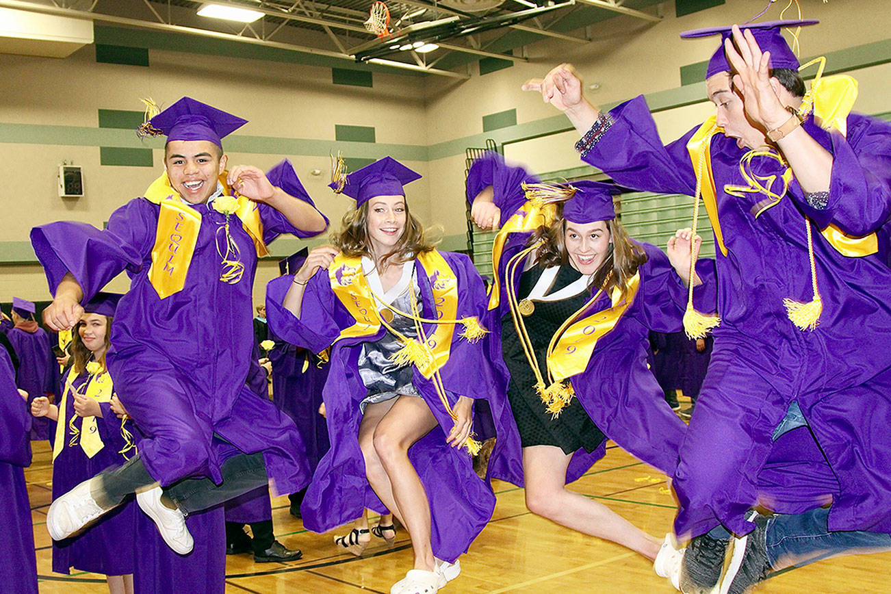 PHOTO: Jumping for joy at graduation