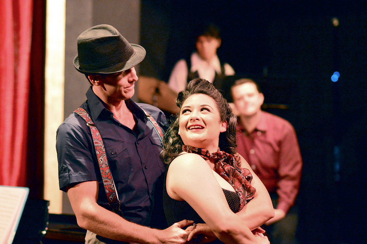 Matthew Alexander and Christa Holbrook dance their way through the Cole Porter cabaret at Port Townsend’s Key City Playhouse. (Diane Urbani de la Paz)