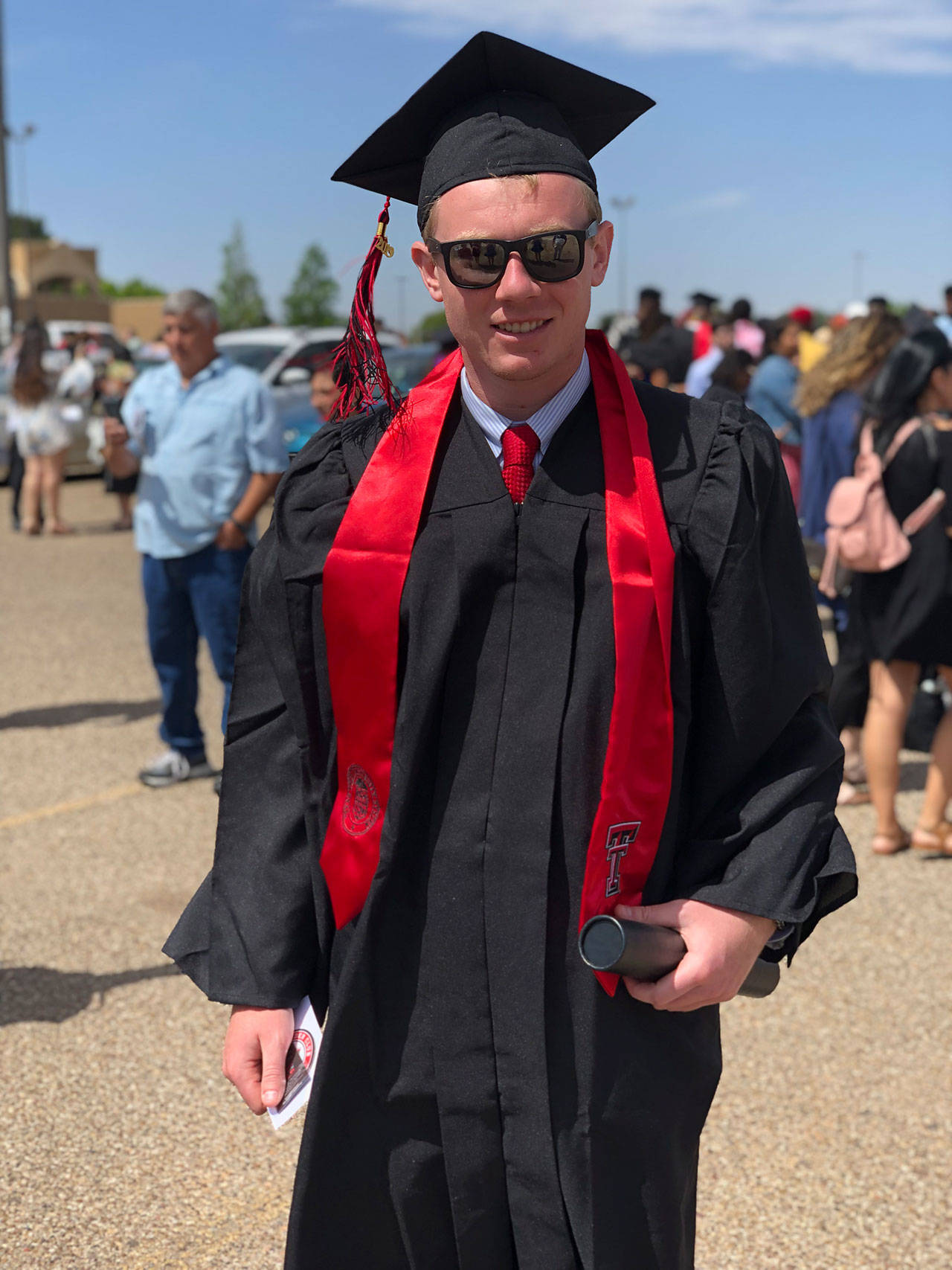 Colton Shaw, a Chimacum High School alumnus, graduates with honors from Texas Tech University in Lubbock, Texas.