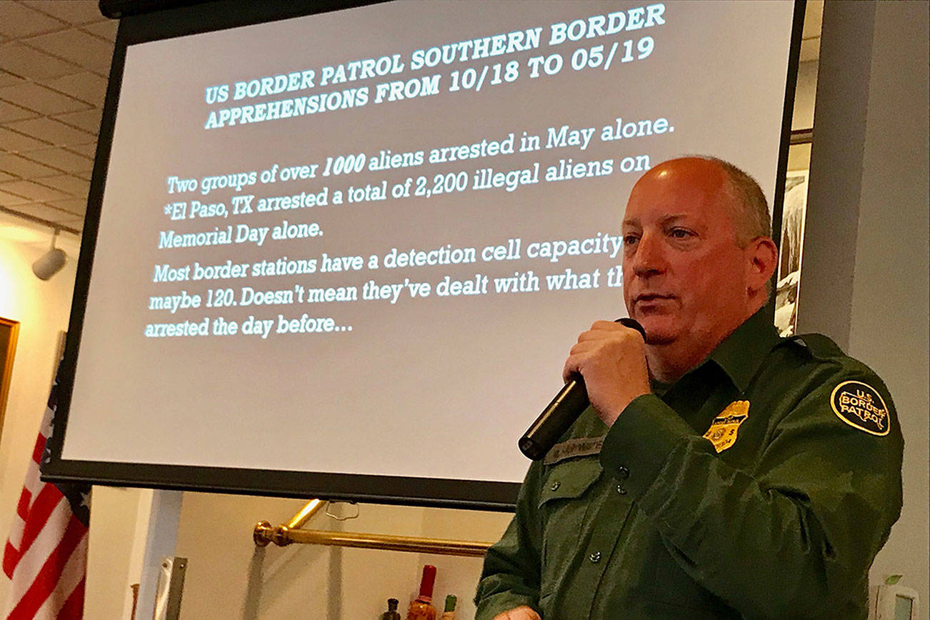 On the southern border with the Border Patrol