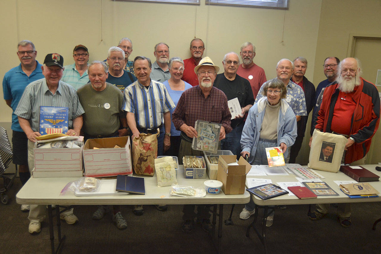 Members of the Strait Stamp Society will host a show Saturday. (Matthew Nash/Olympic Peninsula News Group)