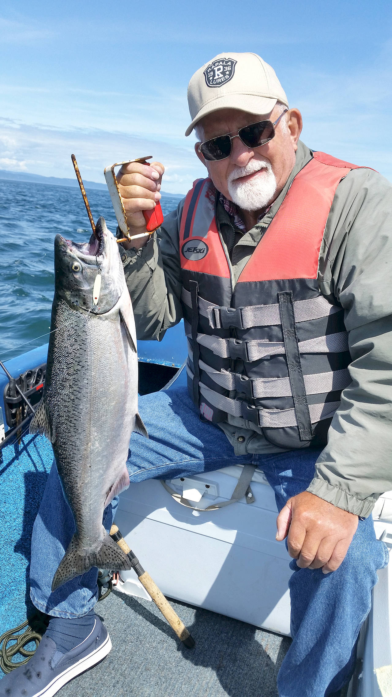 Port Angeles angler Al Brown had an excellent couple of days jigging for kings along the kelp line west of Freshwater Bay earlier this week. (Pete Rosko)