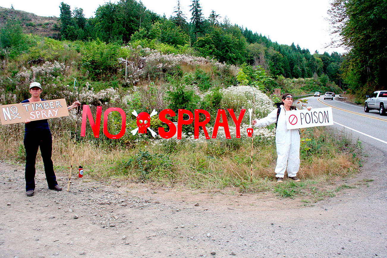 Protesters: Herbicide spray landed on people, vehicles