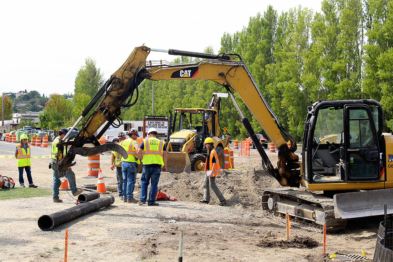 PHOTO: Digging in at Port Townsend project site