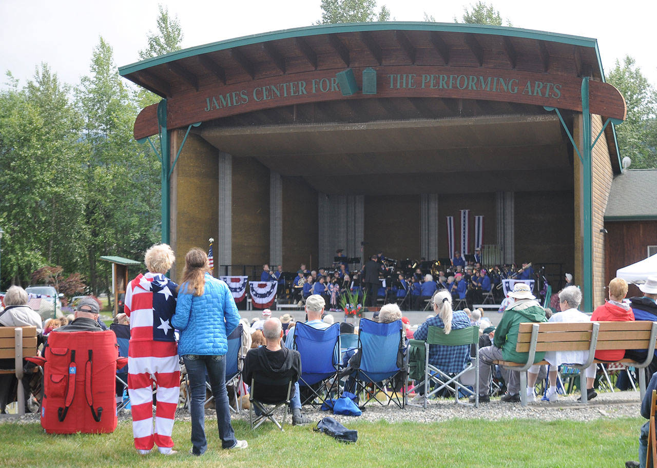 The Sequim City Band entertains a crowd at the James Center for the Performing Arts on July Fourth.The band’s next concert, “American Melodies,” is set for Sunday. (Michael Dashiell/Olympic Peninsula News Group)