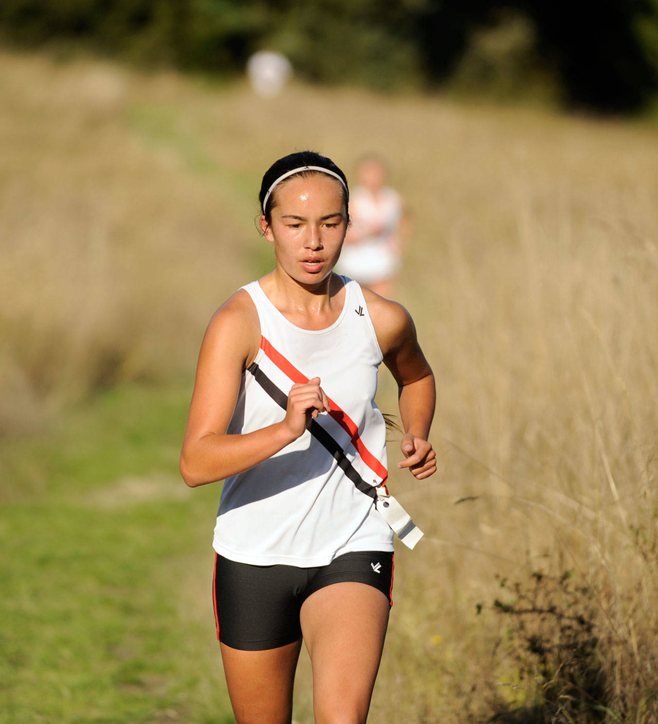 Port Townsend’s Anika Avelino had the top time at the girls cross country meet at Robin Hill County Park on Wednesday.