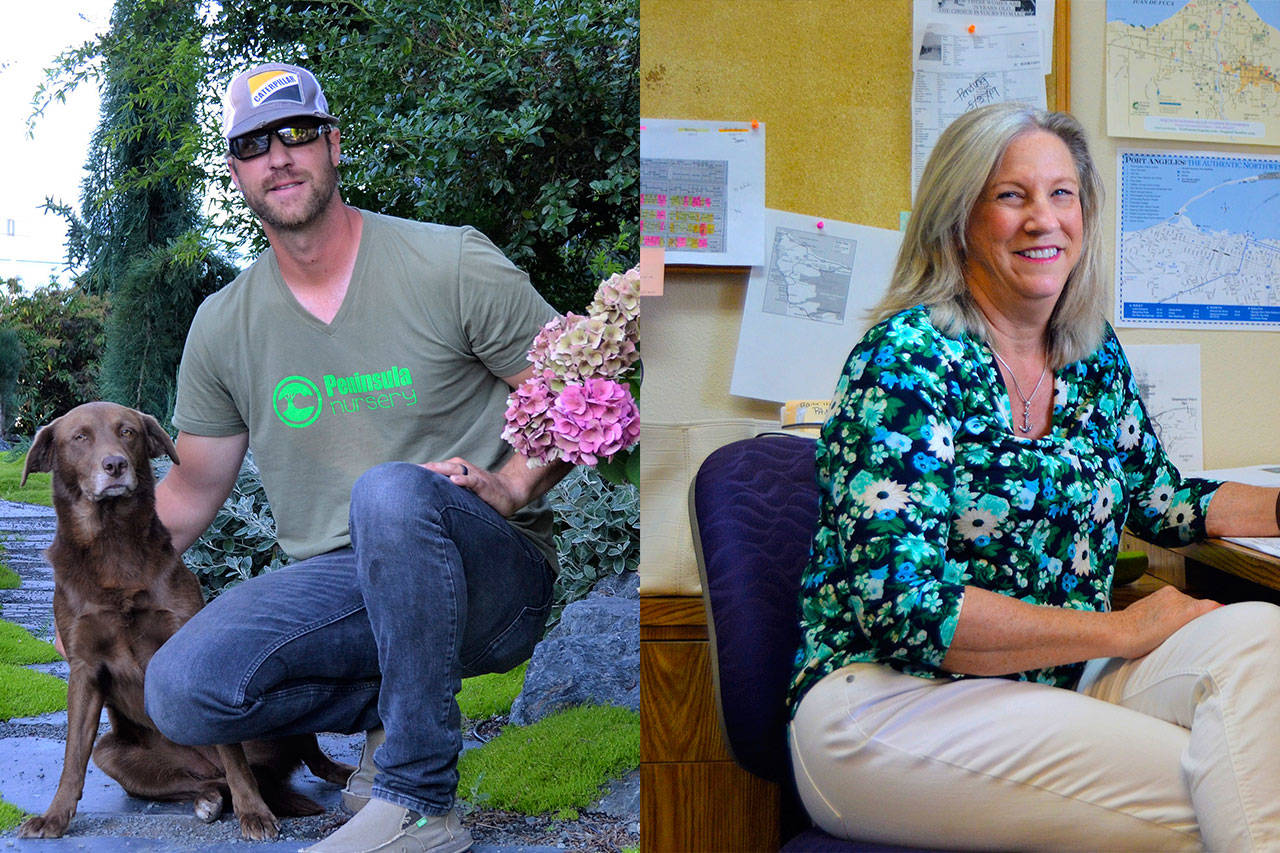 In 2017, George Peterson, seen here with Shyla the dog, purchased Peninsula Nursery with the vision to create a place for community. Now he’s facing backlash from community members for his support of the Jamestown S’Klallam Tribe’s medication-assisted treatment facility and has seen his business drop “significantly” in the past month. Karen Willcutt started as a real estate broker in November 2018 with Town & Country in Sequim. She’s experienced drug addiction herself. Willcutt recently stepped down from a leadership role with the group Save Our Sequim in opposition of placing a medication-assisted treatment facility in Sequim because her workload increased so much. (Matthew Nash/Olympic Peninsula News Group)