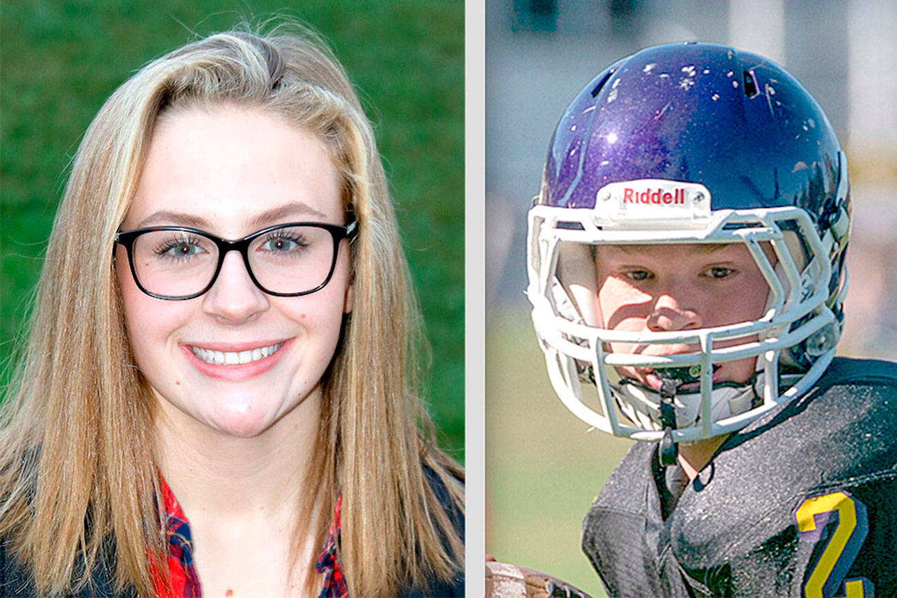 ATHLETES OF THE WEEK: Bishop Budnek, Quilcene football and Mackenzie DuBois, Port Angeles swimming