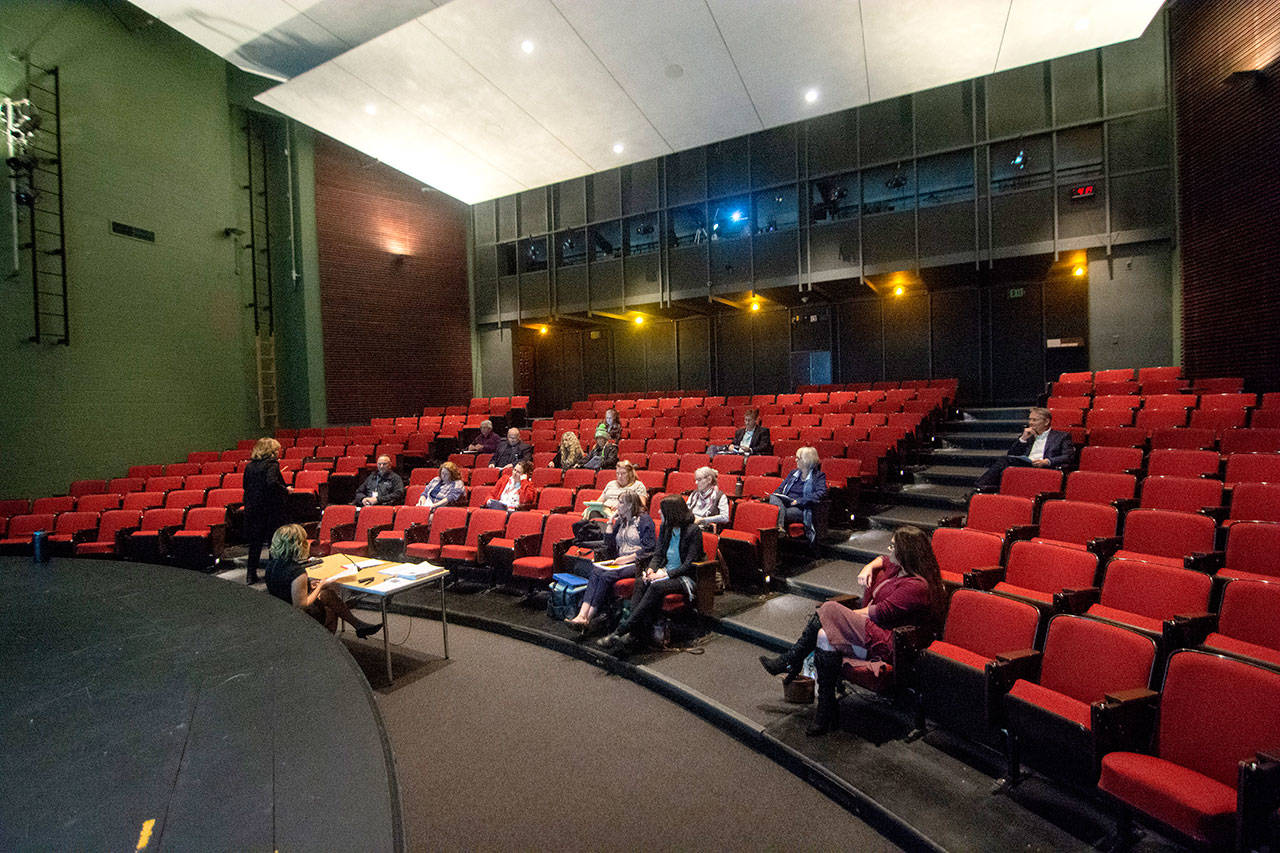 The Department of Health hosts a public hearing on a proposed Opioid Treatment Program in Port Angeles on Monday. (Jesse Major/Peninsula Daily News)