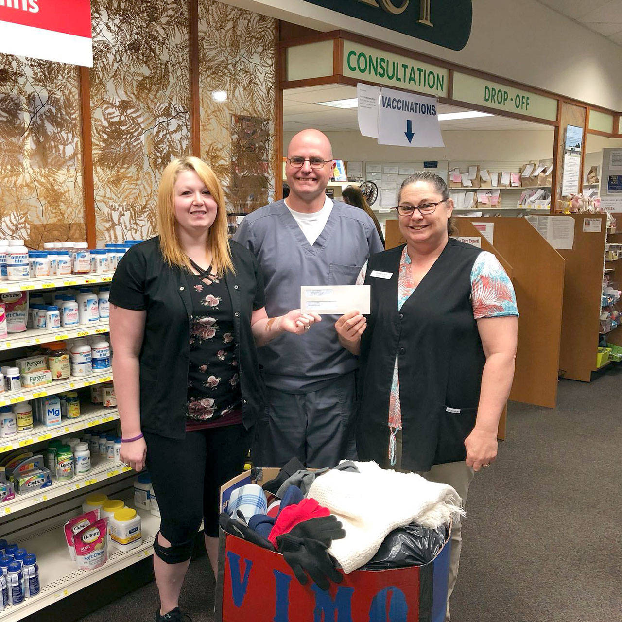 Jim’s Pharmacy donates funds to Olympic Peninsula Community Clinic