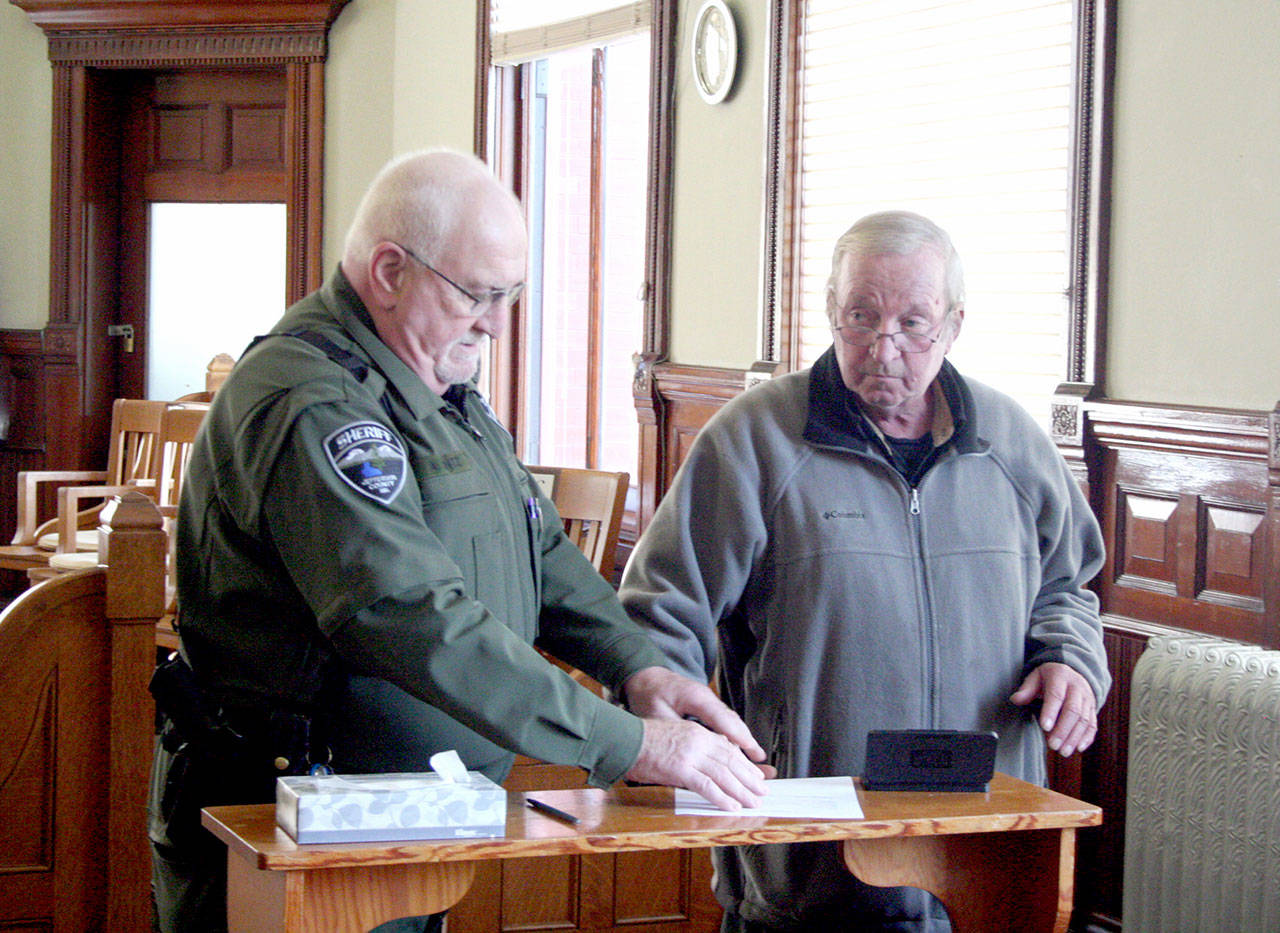 Denver Lee Shoop won’t serve any jail time and will have $600 in legal financial obligations put on hold pending the outcome of an appeal. A jury found Shoop, 74, guilty of eight counts of first-degree animal cruelty last month. (Brian McLean/Peninsula Daily News)