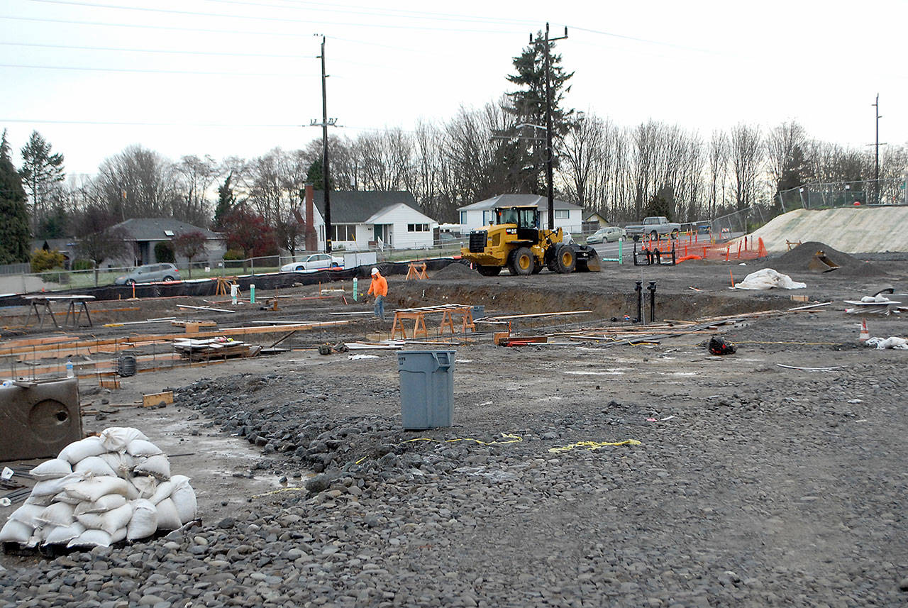 Site preparation continues for construction of a new Boys & Girls Club at Francis Street and Lauridsen Boulevard in Port Angeles. (Keith Thorpe/Peninsula Daily News)