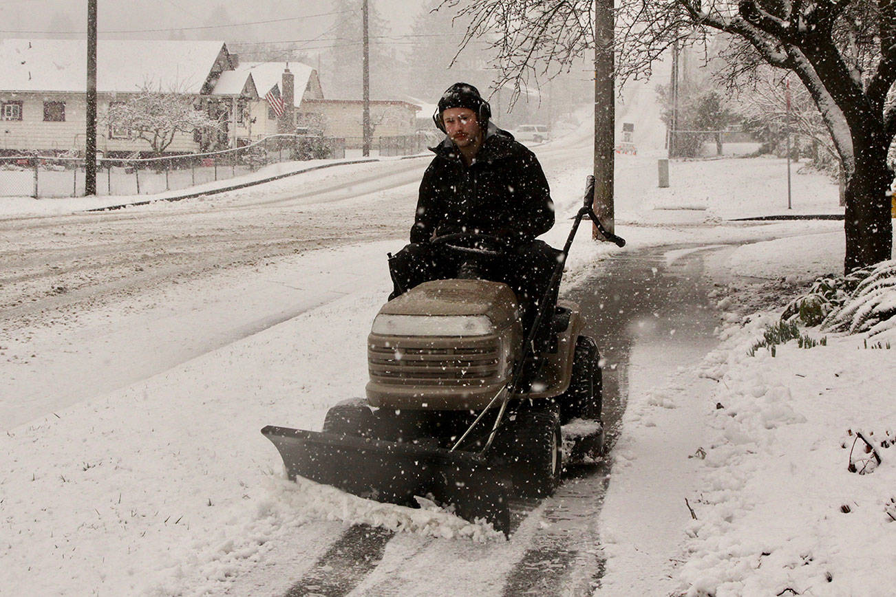 Port Angeles, Sequim see snowfall