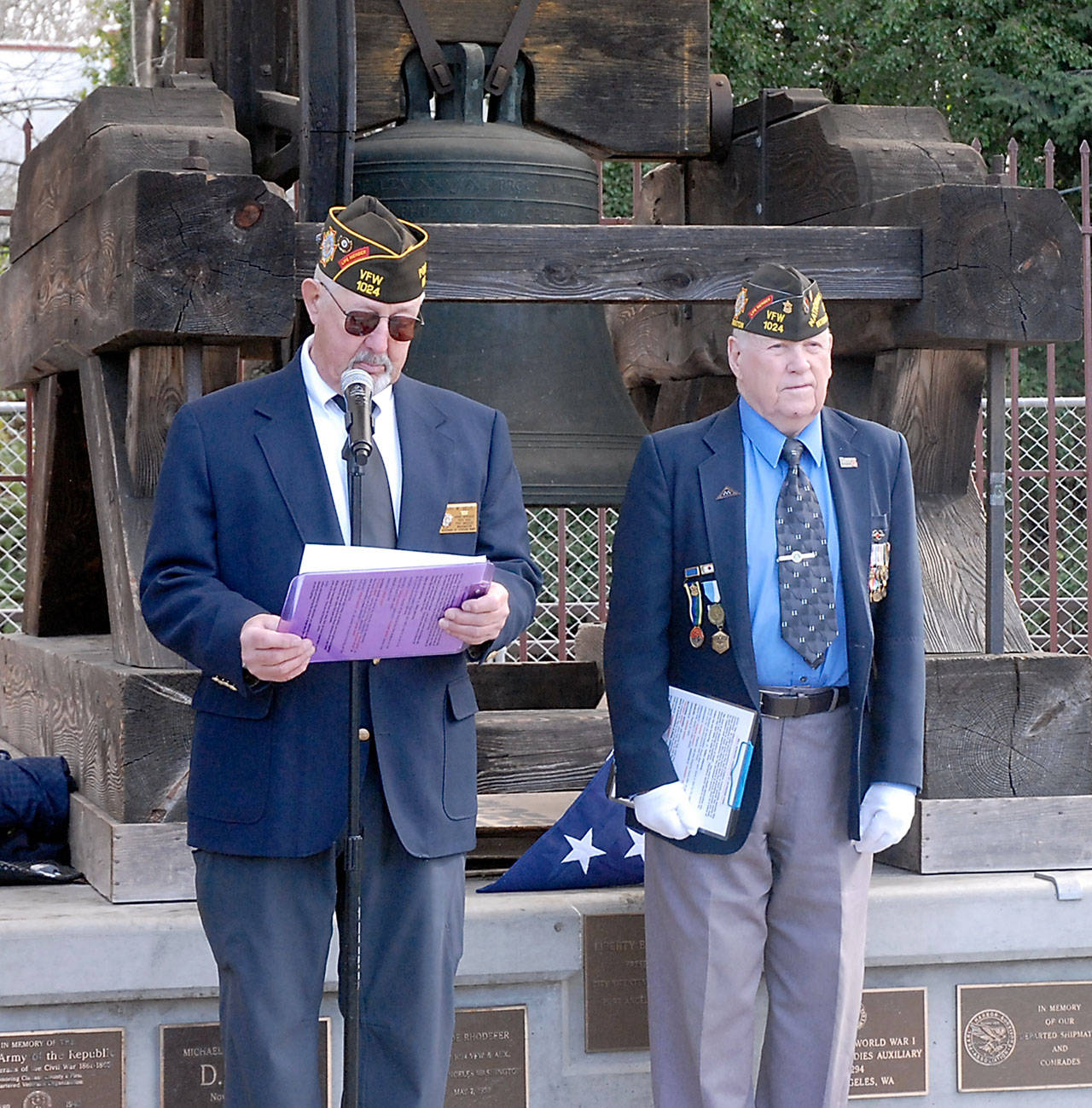 Liberty Bell rings for local veterans at remembrance ceremony