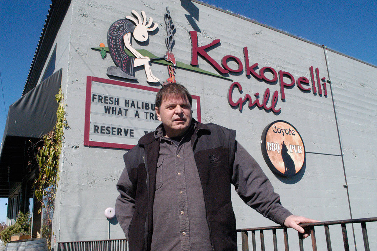 Kokopelli Grill owner Michael McQuay had to lay off 55 workers in light of a statewide shutdown of restaurants and bars announced Monday. (Paul Gottlieb/Peninsula Daily News)