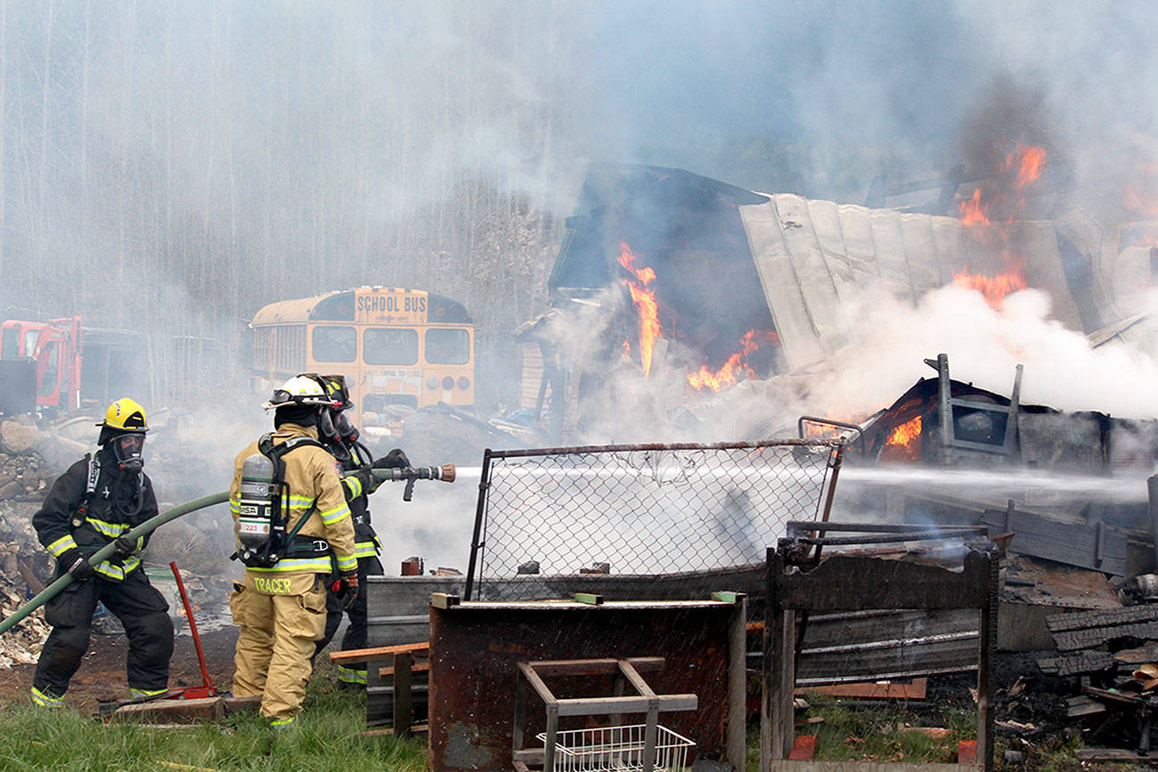 UPDATED STORY: Fire destroys home in Quilcene